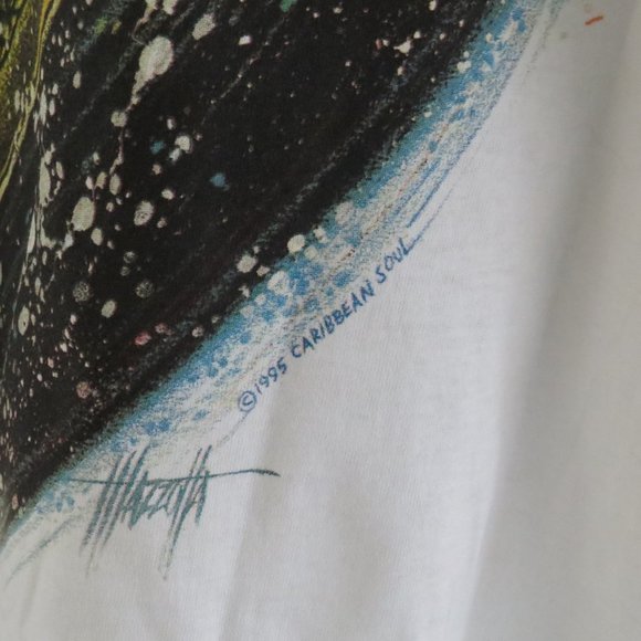 Vintage Surf Shirt - Rasta Surfer by Caribbean Soul - Men's 2XL (NWT) - Picture 4 of 12